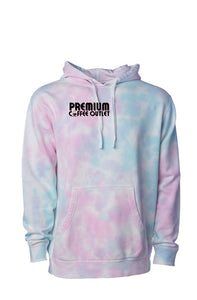 Tie Dye Cotton Candy Hoodie with Logo