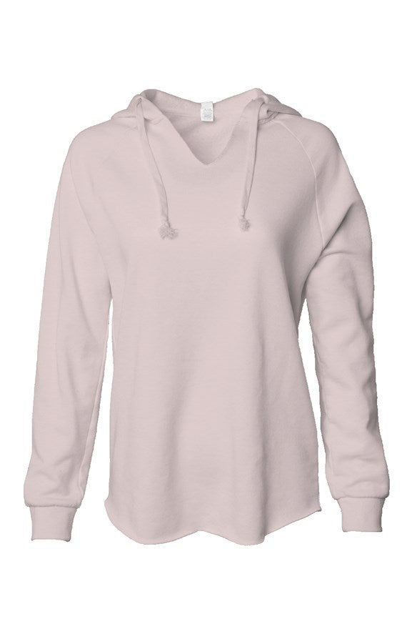 Womens Lightweight  Wash Hooded Sweatshirt