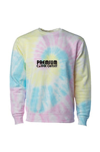 Tie Dye Sunset Swirl Crew Neck withLogo