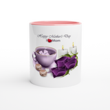 Happy Mothers Day Mug with Color Inside