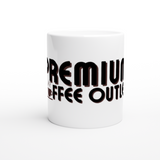 Premium Coffee Outlet White 11oz Ceramic Mug