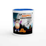 Halloween Egg Boy Blue Ceramic Mug