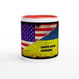 Unite with Ukraine Mug with Color Inside