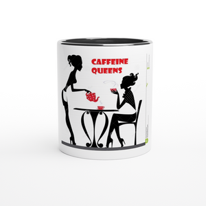 Caffeine Queens Mug with Color Inside