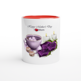 Happy Mothers Day Mug with Color Inside