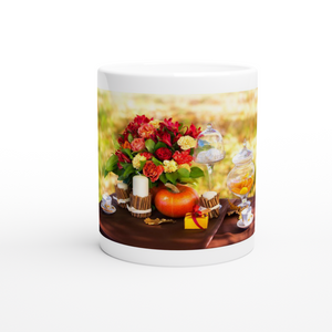 Coffee and Roses 11oz Ceramic Mug