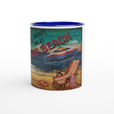 I'd Rather Be at the Beach Mug with Color Inside