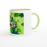 Hello Spring 11oz Ceramic Mug with Color Inside