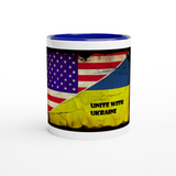 Unite with Ukraine Mug with Color Inside