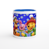 Winnie the Pooh Christmas Mug with Color Inside