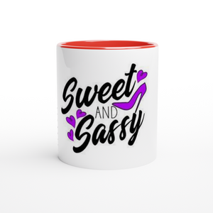 Sweet and Sassy Mug with Color Inside