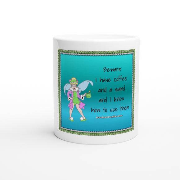 Coffee and a Wand 11oz Ceramic Mug