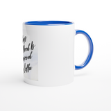 Todays Good Mood Blue Mug with Color Inside