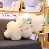 Giant New Style Kawaii Cloud Pillow Soft stuffed Cushion Lovey Smile Cloud Plush Toy For Child Baby Kid Girl lovely Gift