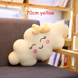 Giant New Style Kawaii Cloud Pillow Soft stuffed Cushion Lovey Smile Cloud Plush Toy For Child Baby Kid Girl lovely Gift