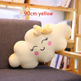 Giant New Style Kawaii Cloud Pillow Soft stuffed Cushion Lovey Smile Cloud Plush Toy For Child Baby Kid Girl lovely Gift