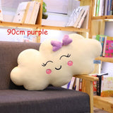 Giant New Style Kawaii Cloud Pillow Soft stuffed Cushion Lovey Smile Cloud Plush Toy For Child Baby Kid Girl lovely Gift