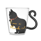 250ml Cute Kitty Glass Water Cup