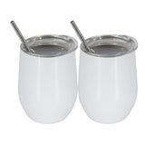 2Pcs/set Stainless Steel 12oz Beer Cup