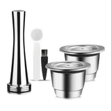 iCafilas Reusable Coffee Capsule For Nespresso Stainless Steel Espresso Coffee Filters Essenza Mini C30 &amp; Inissia D40 Maker Pod