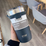 Double Stainless Steel Coffee Thermos Mug with Non-slip Case Car Vacuum Flask Travel Insulated Bottle