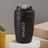 Double Stainless Steel Coffee Thermos Mug with Non-slip Case Car Vacuum Flask Travel Insulated Bottle