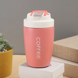 Double Stainless Steel Coffee Thermos Mug with Non-slip Case Car Vacuum Flask Travel Insulated Bottle