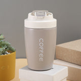 Double Stainless Steel Coffee Thermos Mug with Non-slip Case Car Vacuum Flask Travel Insulated Bottle